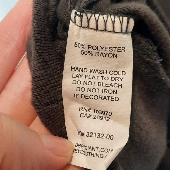 Obey Propaganda Gray Burning Rose Sweatshirt M - Picture 5 of 5